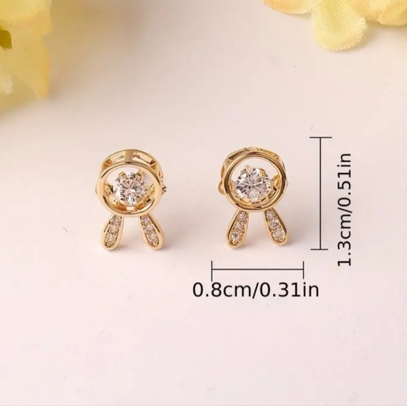 Bunny Rabbit Stud Fashion Earrings - Picture 3 of 5